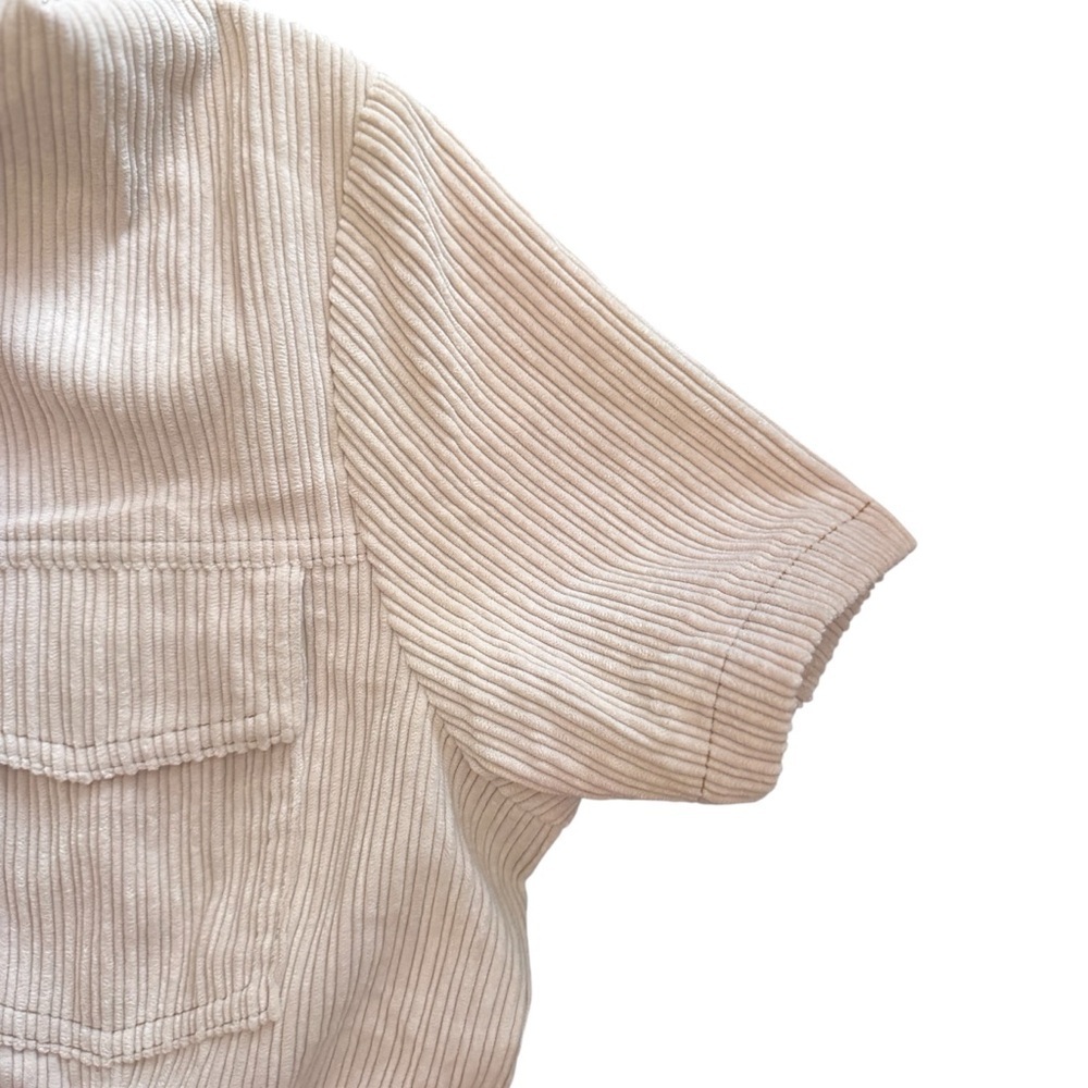 Le Lis Cream Belted Corduroy Jumpsuit, New With Tags, Size Large, Fall Outfit - Picture 7 of 11